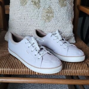 Keds Center II Chambray Stripe Sneaker Beige Size 8.5